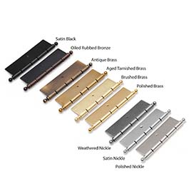 A Collection Of Various Metal Door Hinges Displayed Together